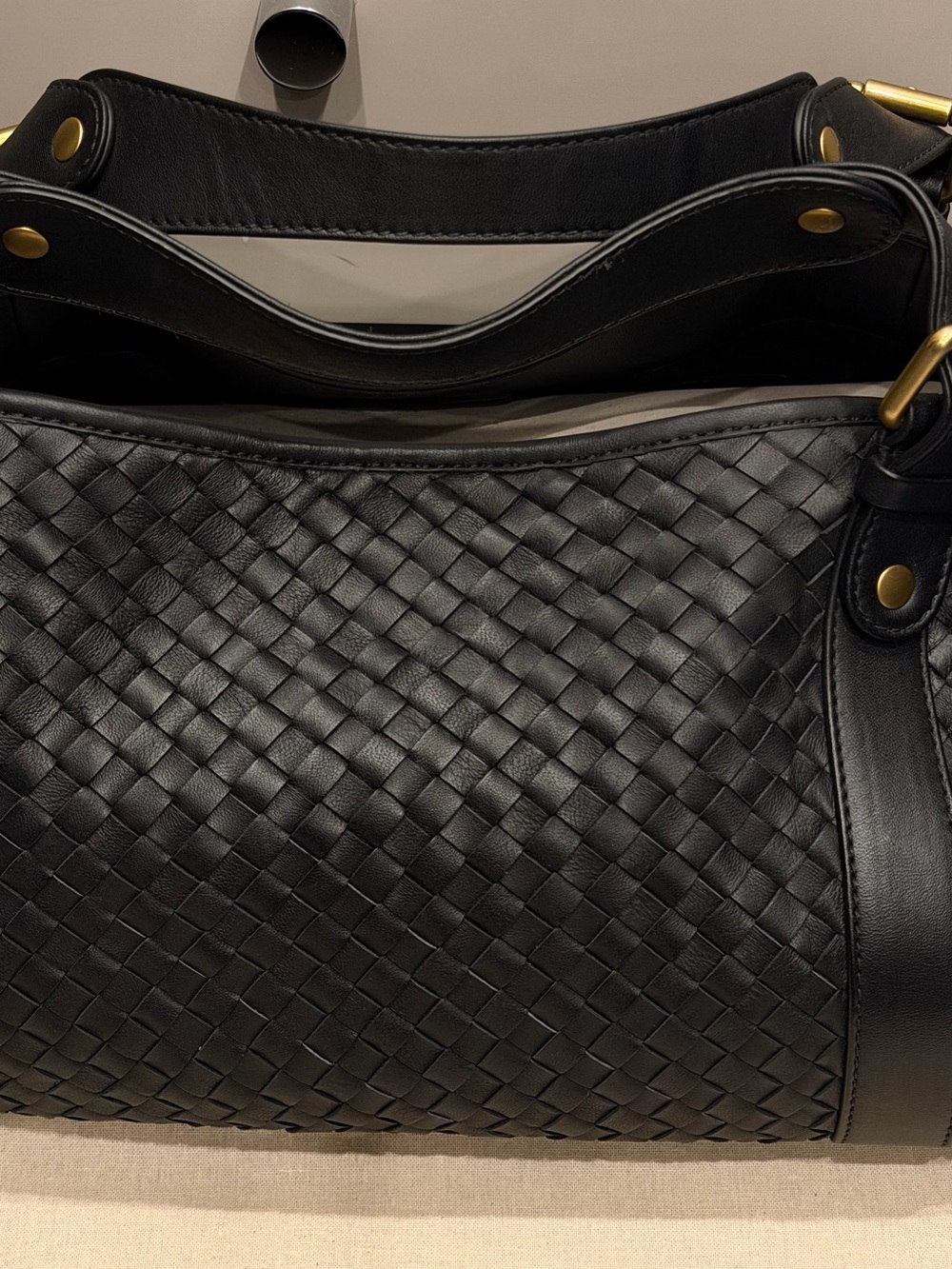 NWT. GERARD DAREL 24H Woven Leather Handbag - Picture 3 of 10